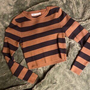 ZARA cropped sweater